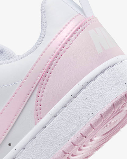 Nike Kids' Court Borough Low Recraft Shoes - Pink Foam / White