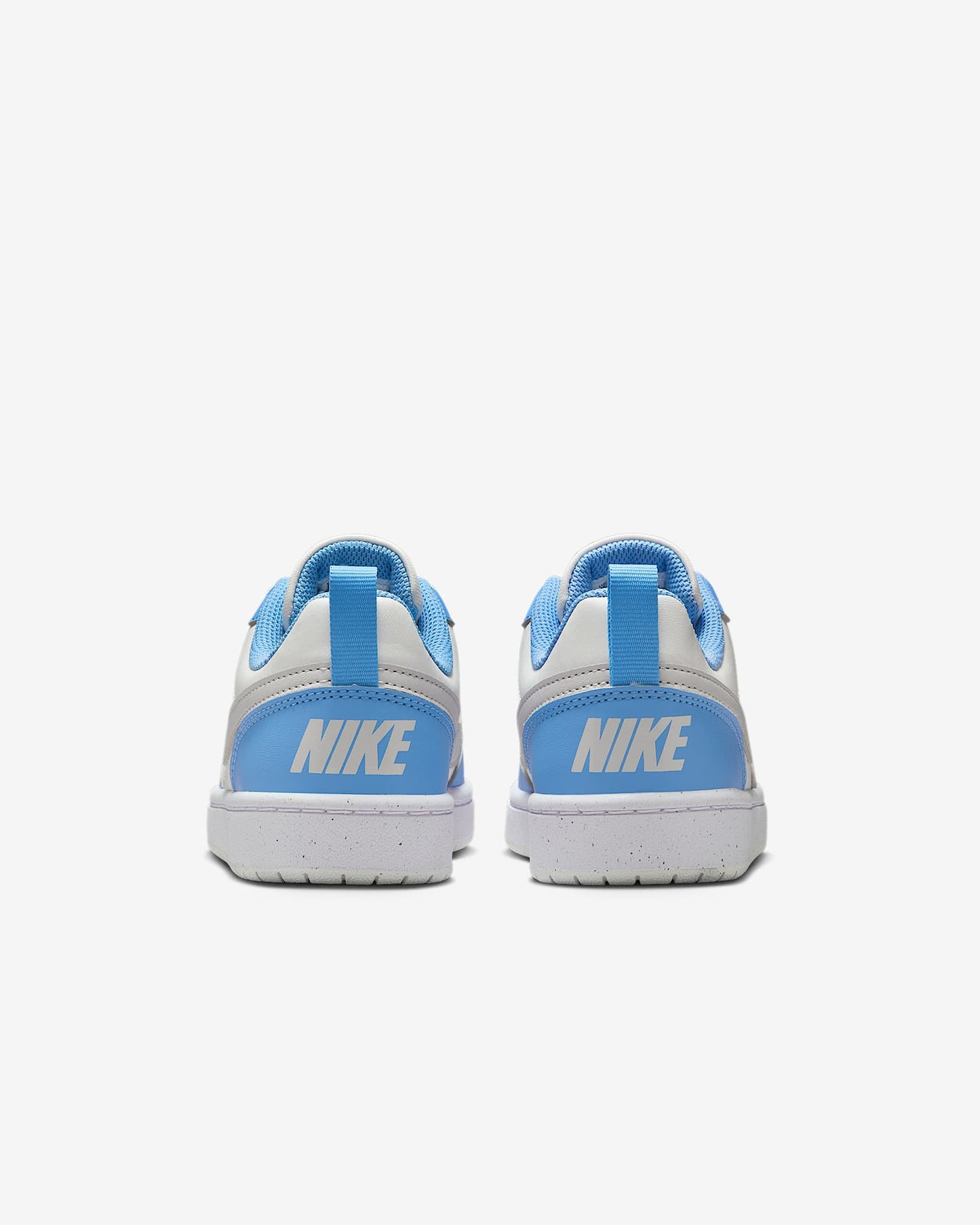 Nike Kids' Court Borough Low Recraft Shoes - Summit White / Cobalt Pulse / White / Vast Grey