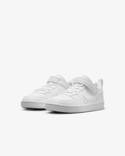 Nike Kids' Court Borough Low Recraft Shoes - White / White / White