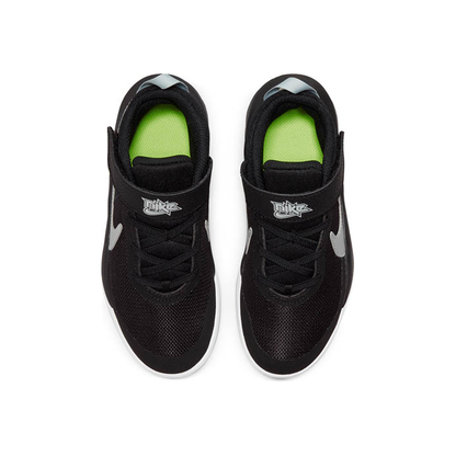 Nike Kids' Team Hustle D 10 Shoes - Black / Metallic Silver / Volt / White
