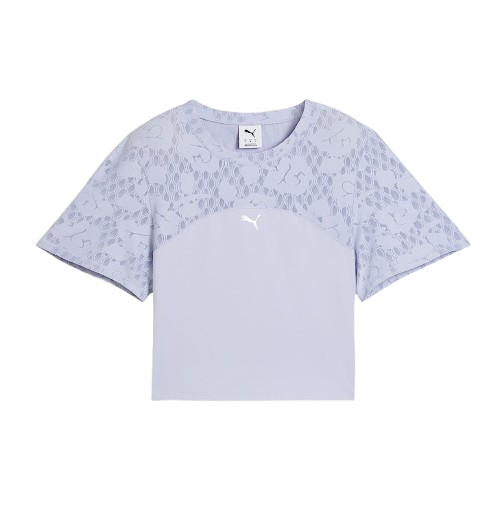 Puma Women's Lace Crop Top Apparel - Cool Weather Lilac