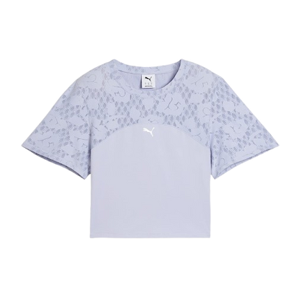 Puma Women's Lace Crop Top Apparel - Cool Weather Lilac