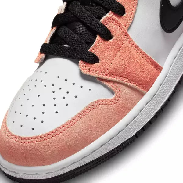 Nike Kids' Air Jordan 1 Mid SE Shoes - Magic Ember / White / Black / Sundial