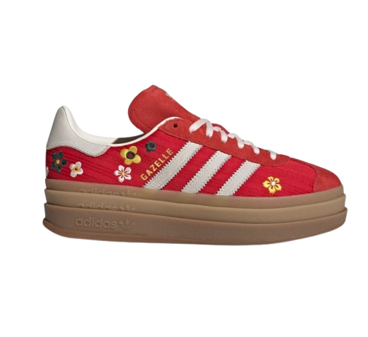 Adidas Women's Gazelle Bold Shoes - Better Scarlet / Off White / Eqt Yellow