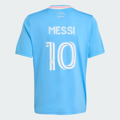 Adidas Kids' Inter Miami 25/26 Third Messi Jersey - Semi Blue Burst