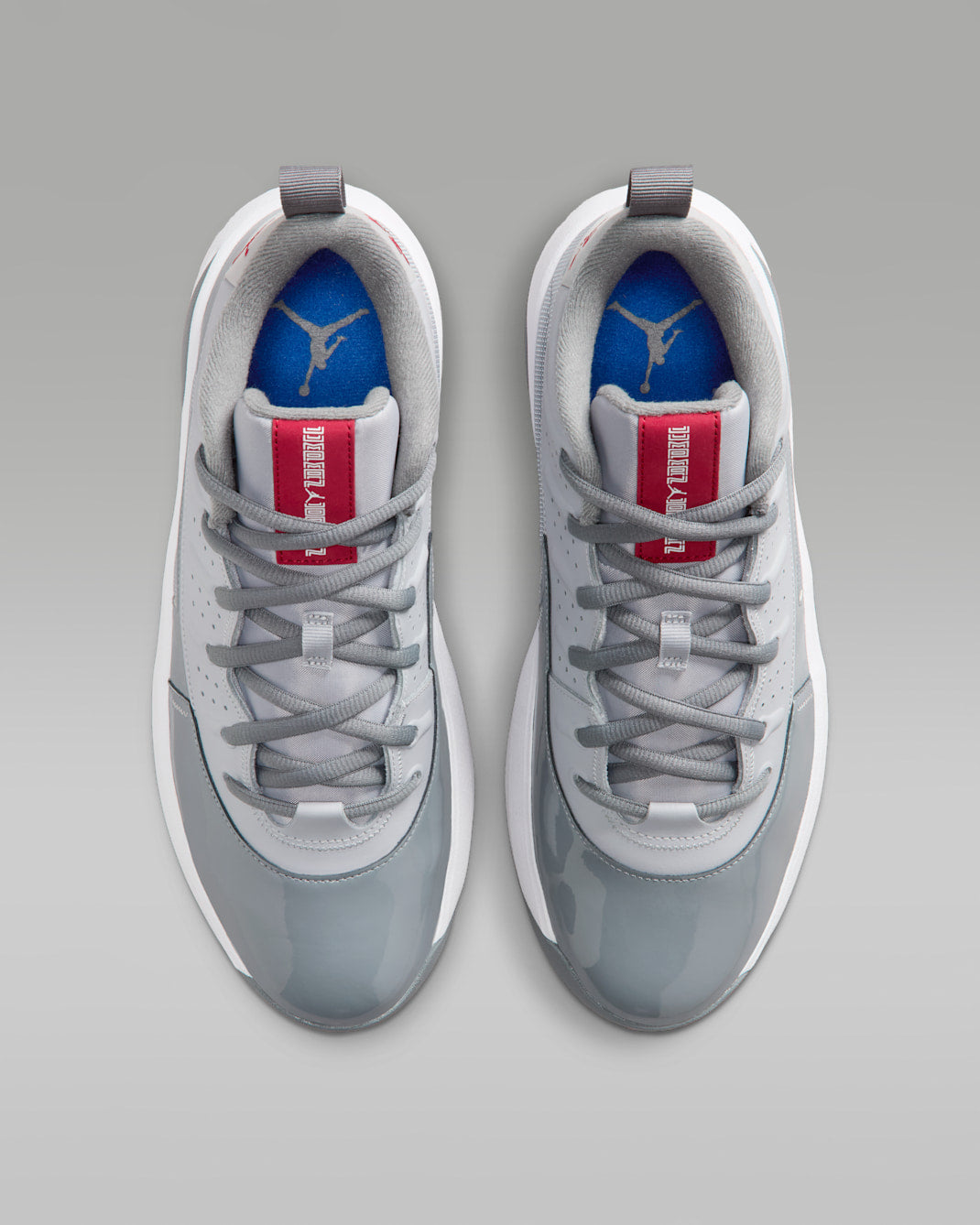 Nike Men's Jordan Max Aura 7 Shoes - Wolf Grey / Cool Grey / White / Varsity Red