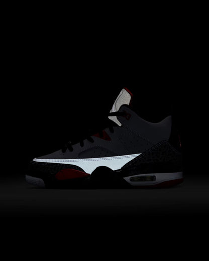 Nike Kids' Son Of Mars Low Shoes - Cement Grey / Black / Fire Red / White