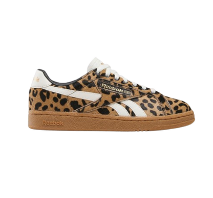 Reebok Women's Club C Grounds UK Shoes - Cheetah / Chalk