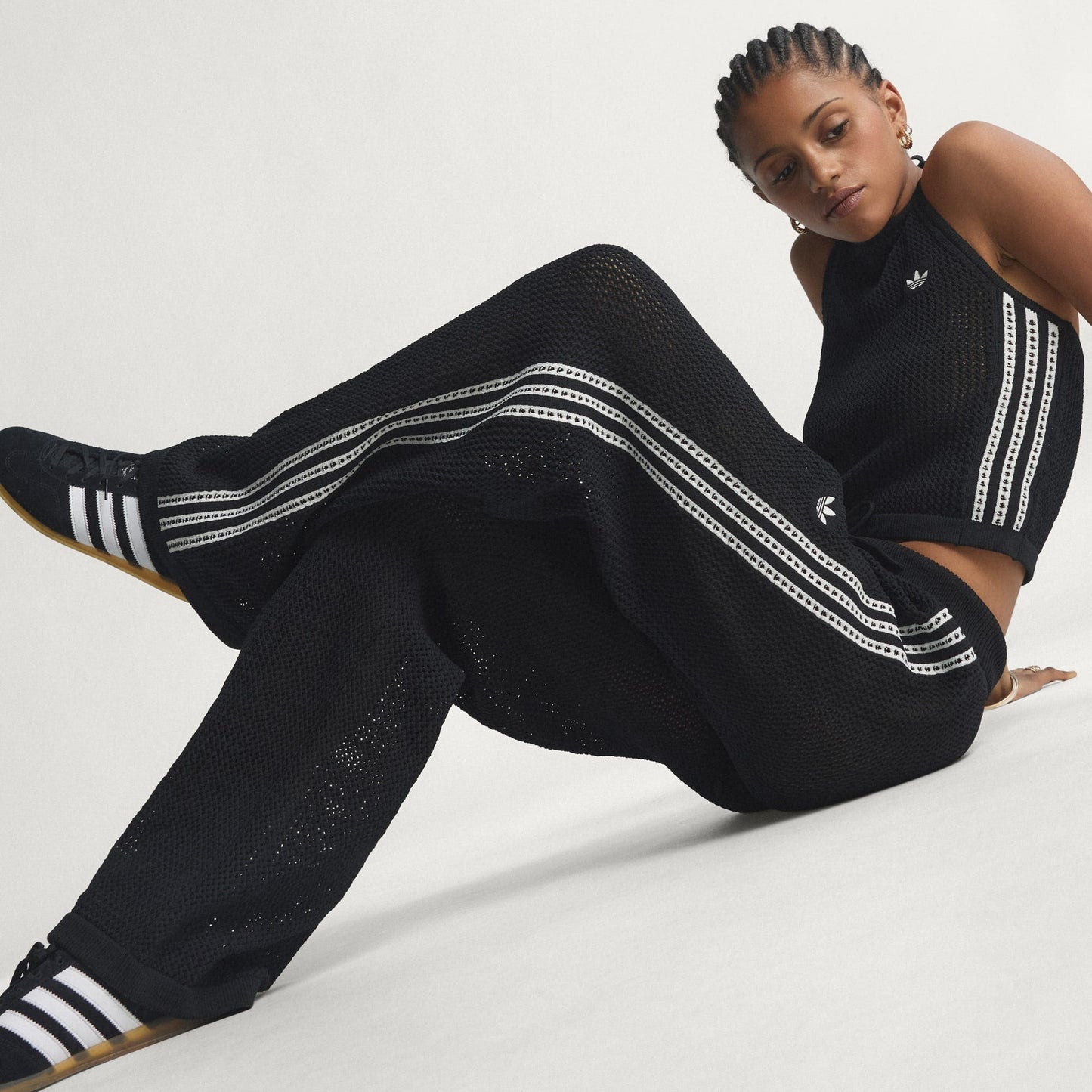 Women's Knitted Crochet Firebird Track Pant