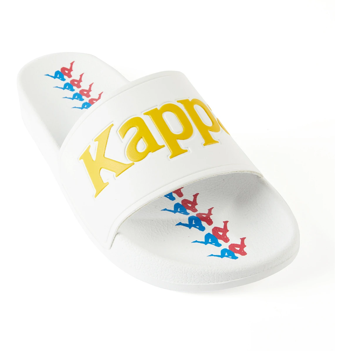 Kappa 222 Banda Adam 16 Slides - White / Fuchsia / Blue