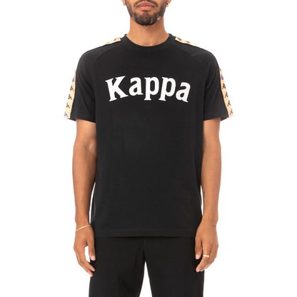 Kappa 222 Banda Deto T Shirt - Black