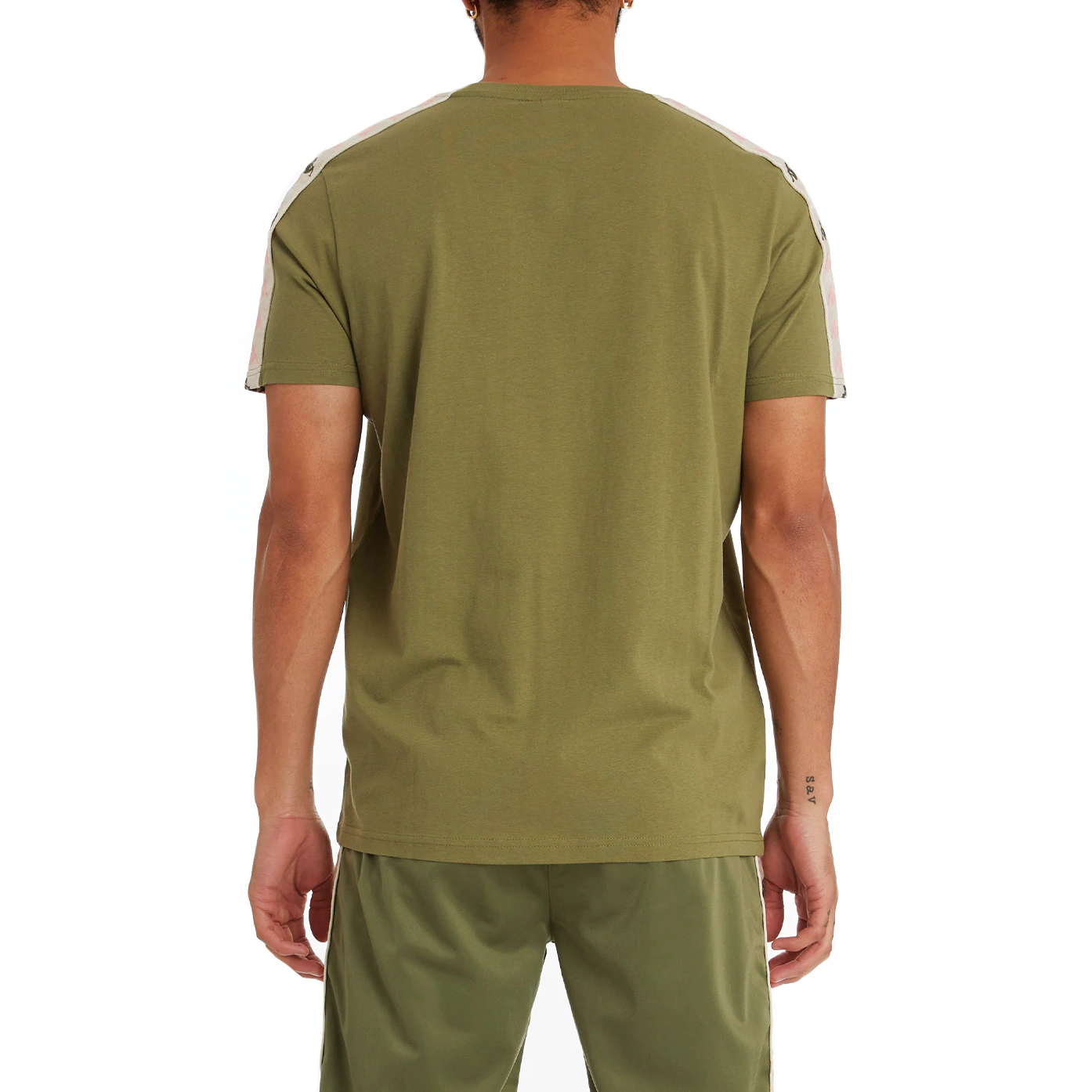 Kappa Men's 222 Banda Deto 2 T-Shirt - Green Olive