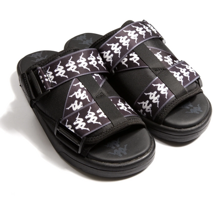 Kappa Unisex 222 Banda Mitel 1 Sandals - Black / White