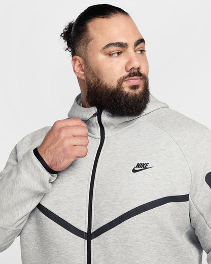 Nike Men's Tech Fleece Windrunner Full-Zip Jacket - Dark Grey Heather / Black