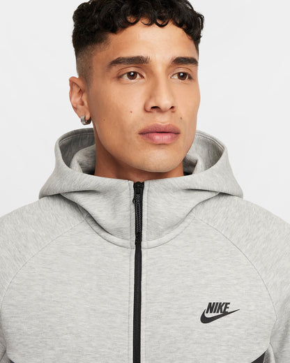 Nike Men's Tech Fleece Windrunner Full-Zip Jacket - Dark Grey Heather / Black