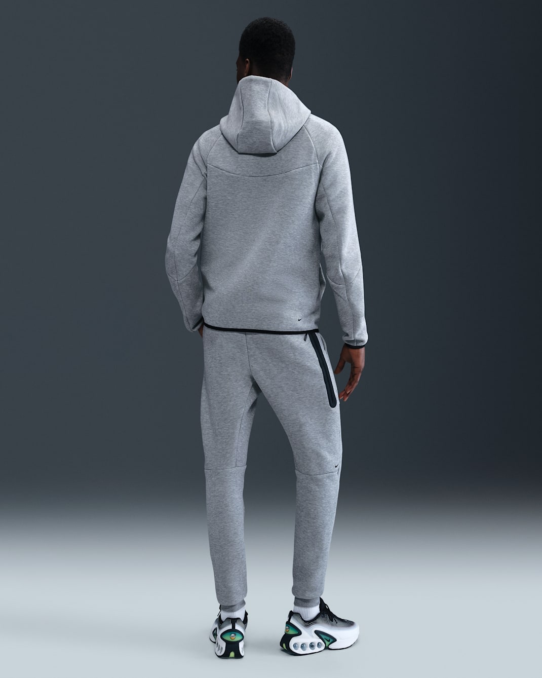 Nike Men's Tech Fleece Joggers - Dark Grey Heather / Black