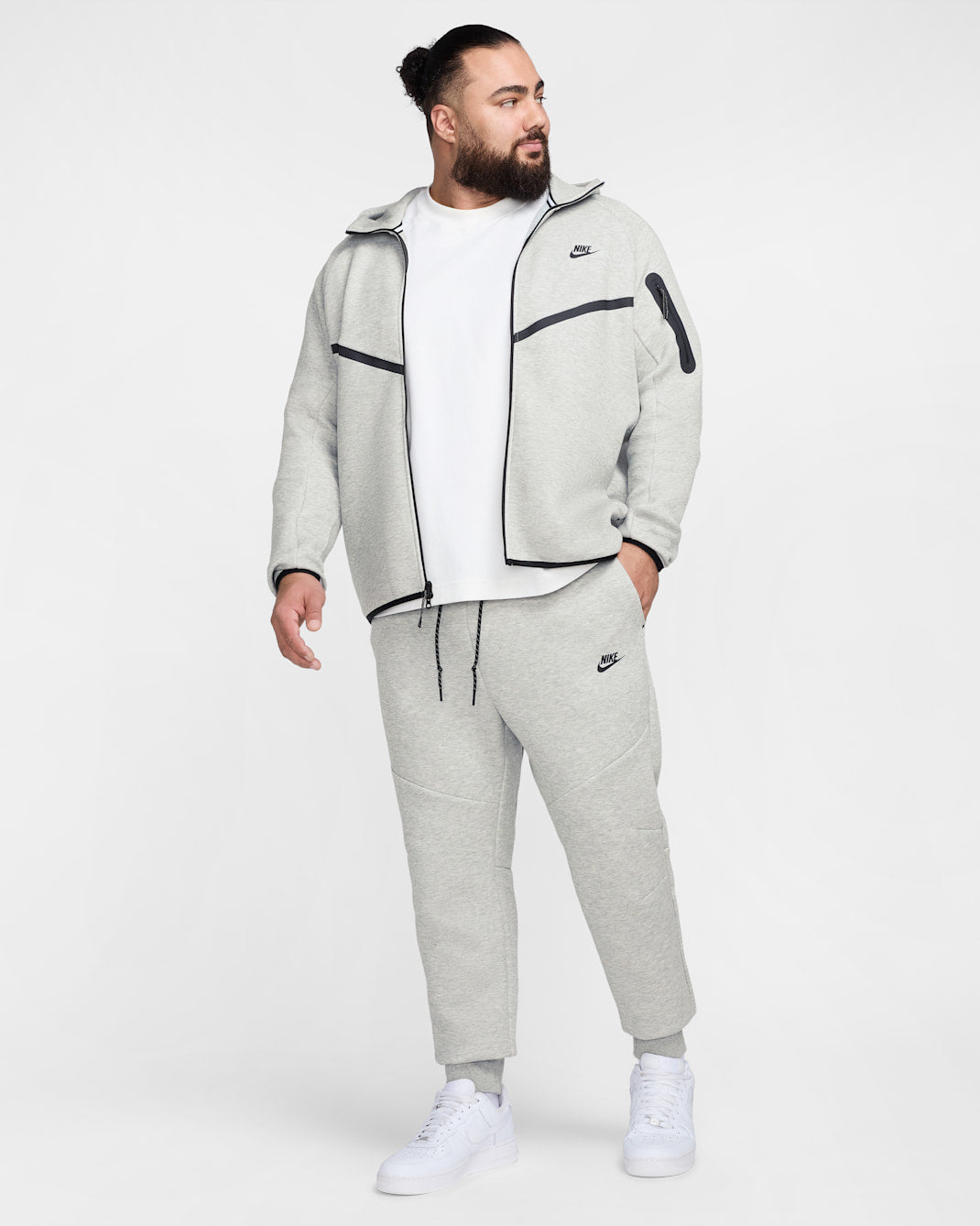 Nike Men's Tech Fleece Joggers - Dark Grey Heather / Black