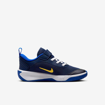 Nike Kids' Omni Multi Court Shoes - Midnight Navy / Saturn Gold / White / Hyper Royal