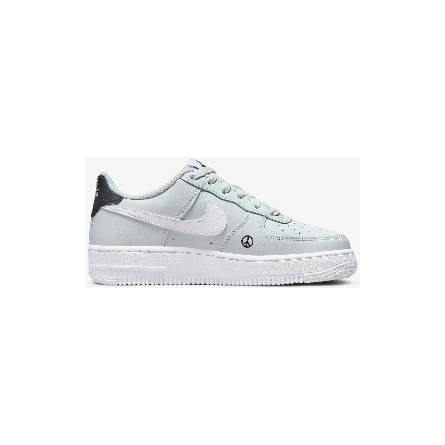 Nike Kids' Air Force 1 LV8 Shoes - Photon Dust / Black / Chlorophyll / White