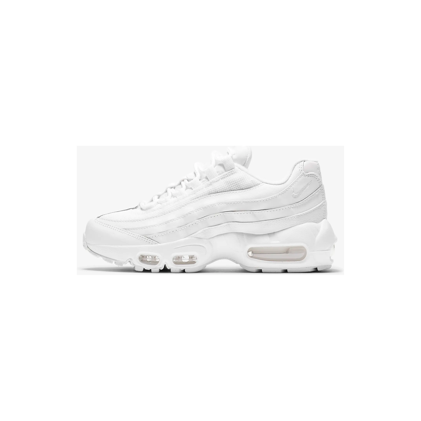 Nike Kids' Air Max 95 Recraft Shoes - All White