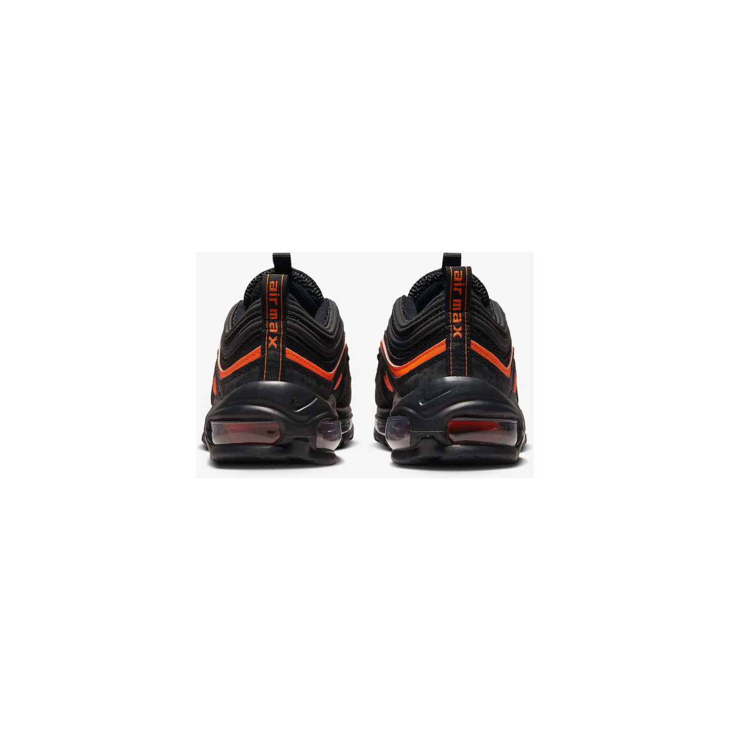 Nike Kids' Air Max 97 Shoes - Black / Safety Orange