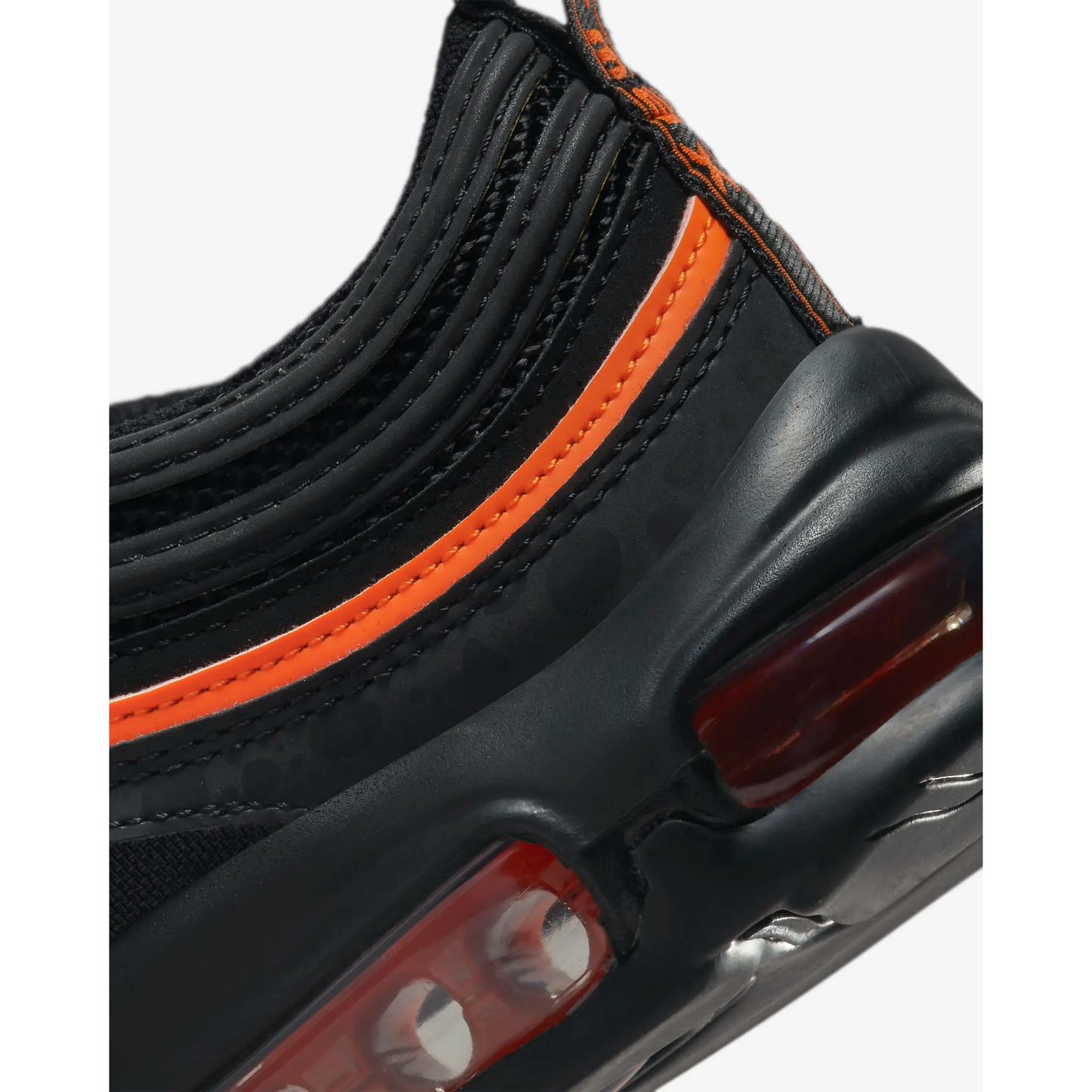 Nike Kids' Air Max 97 Shoes - Black / Safety Orange