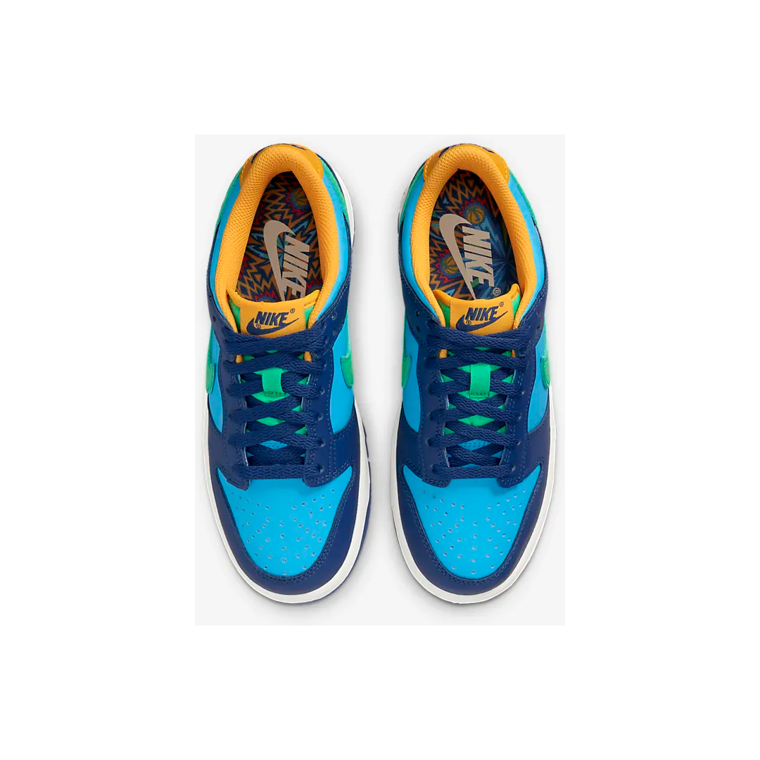 Nike Kids' Dunk Low Shoes - Baltic Blue / Deep Royal / Laser Orange / Electric Algae
