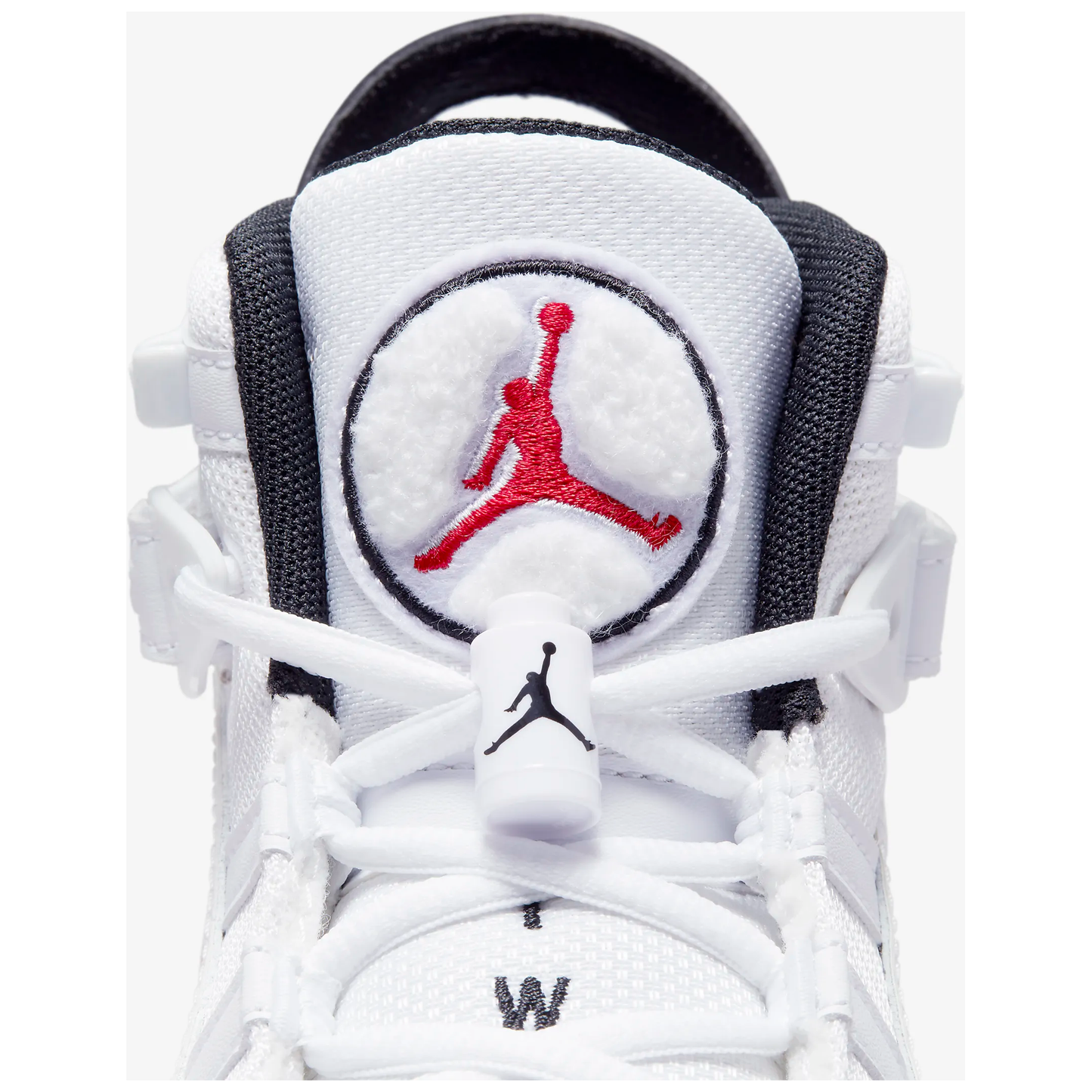 Kids' Jordan 6 Rings Shoes - White / Black / University Red