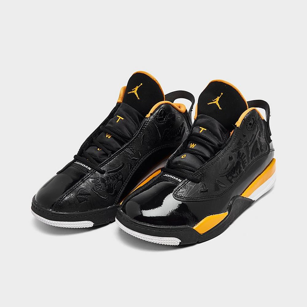 Nike Kids' Jordan Dub Zero Shoes - Black / Taxi Yellow / White / Icy Blue