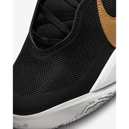 Nike Kids' Team Hustle D 10 Shoes - Black / White / Photon Dust / Metallic Gold