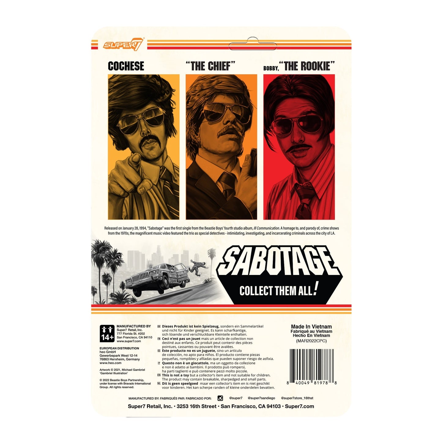 Beastie Boys ReAction Figure - Sabotage - Nathan Wind