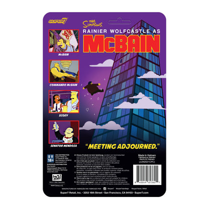 The Simpsons ReAction Wave 1 McBain - Senator Mendoza