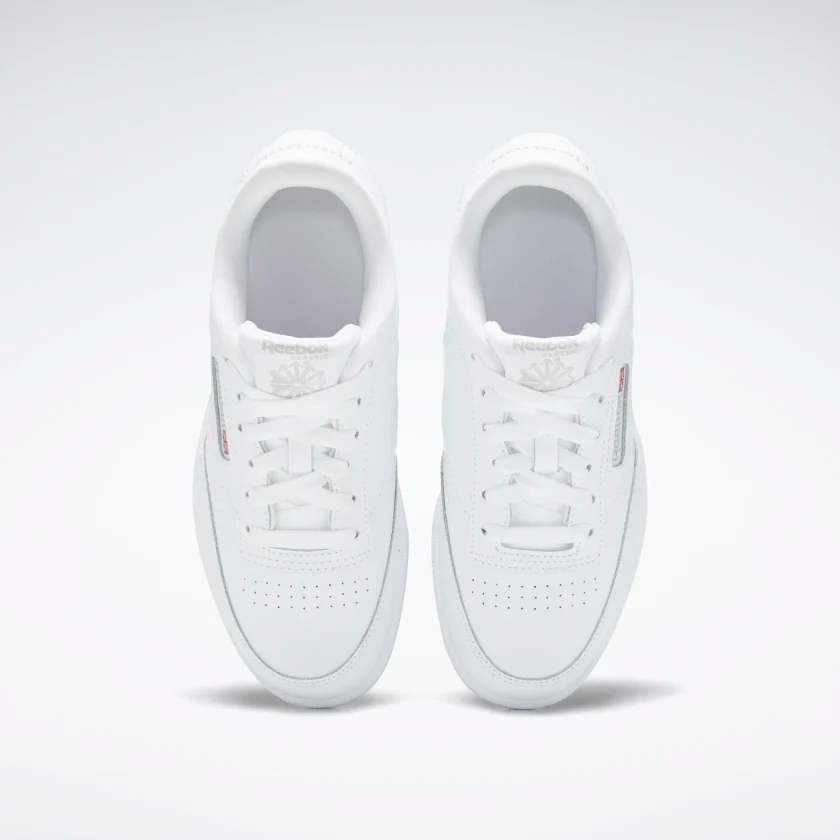 Reebok Kids' Club C Shoes - White / Sheer Grey