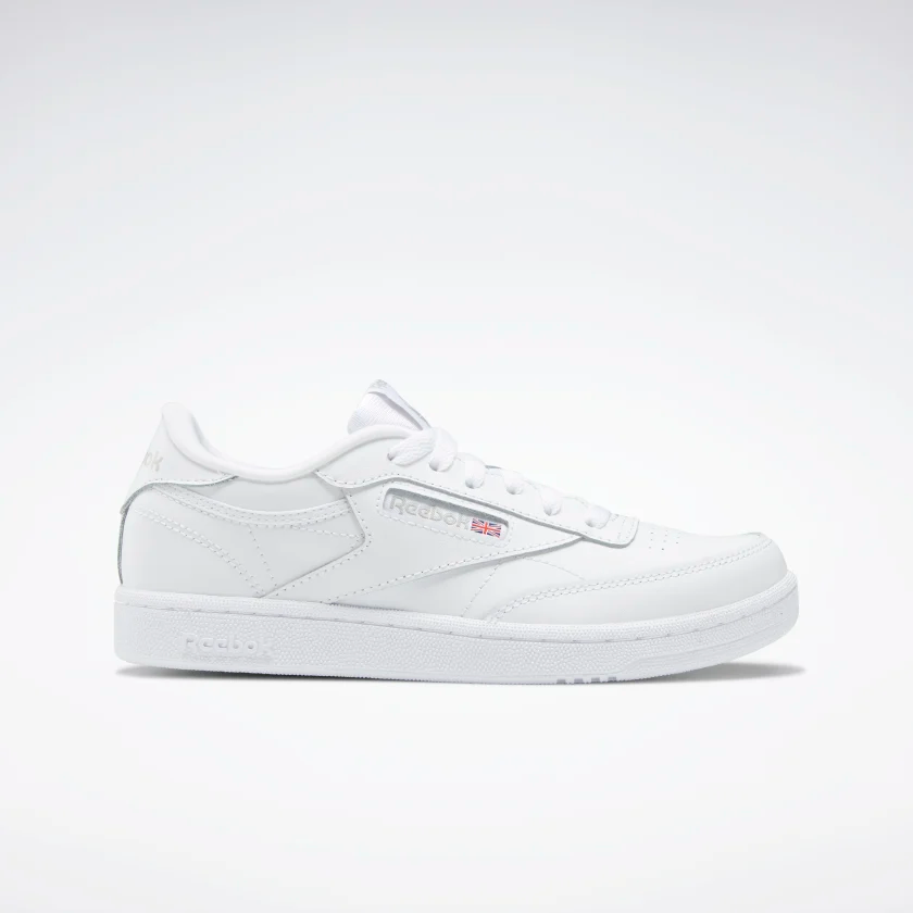 Reebok Kids' Club C Shoes - White / Sheer Grey