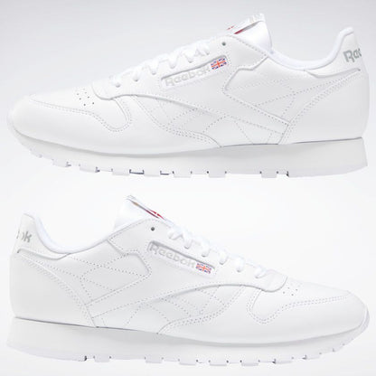 Reebok Men's Classic Leather Shoes - White / Grey
