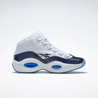 Reebok Men's Panini Question Mid Basketball Shoes - Ftwr White / Classic Cobalt / Core Black