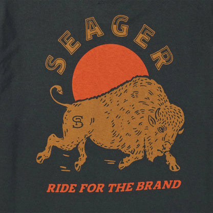 Seager Ride For The Brand Tee- Vintage Black