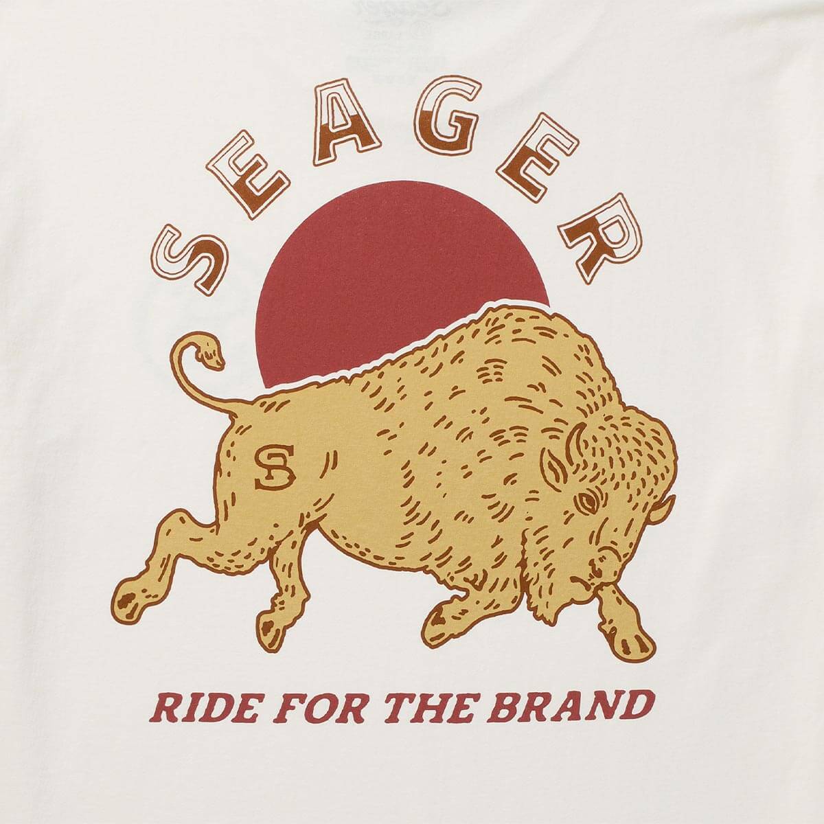 Seager Ride For The Brand Tee- Vintage White