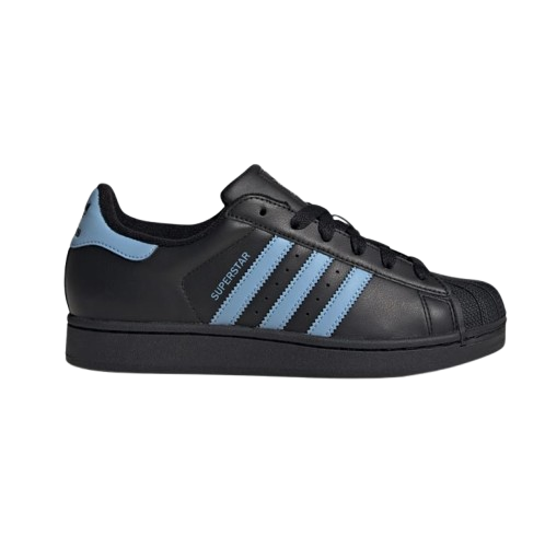 Adidas Men's Superstar Ii Shoes - Black Ash / Blue