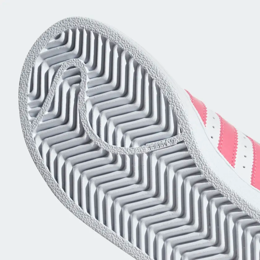 Adidas Kids' Superstar Shoes - Cloud White / Real Pink