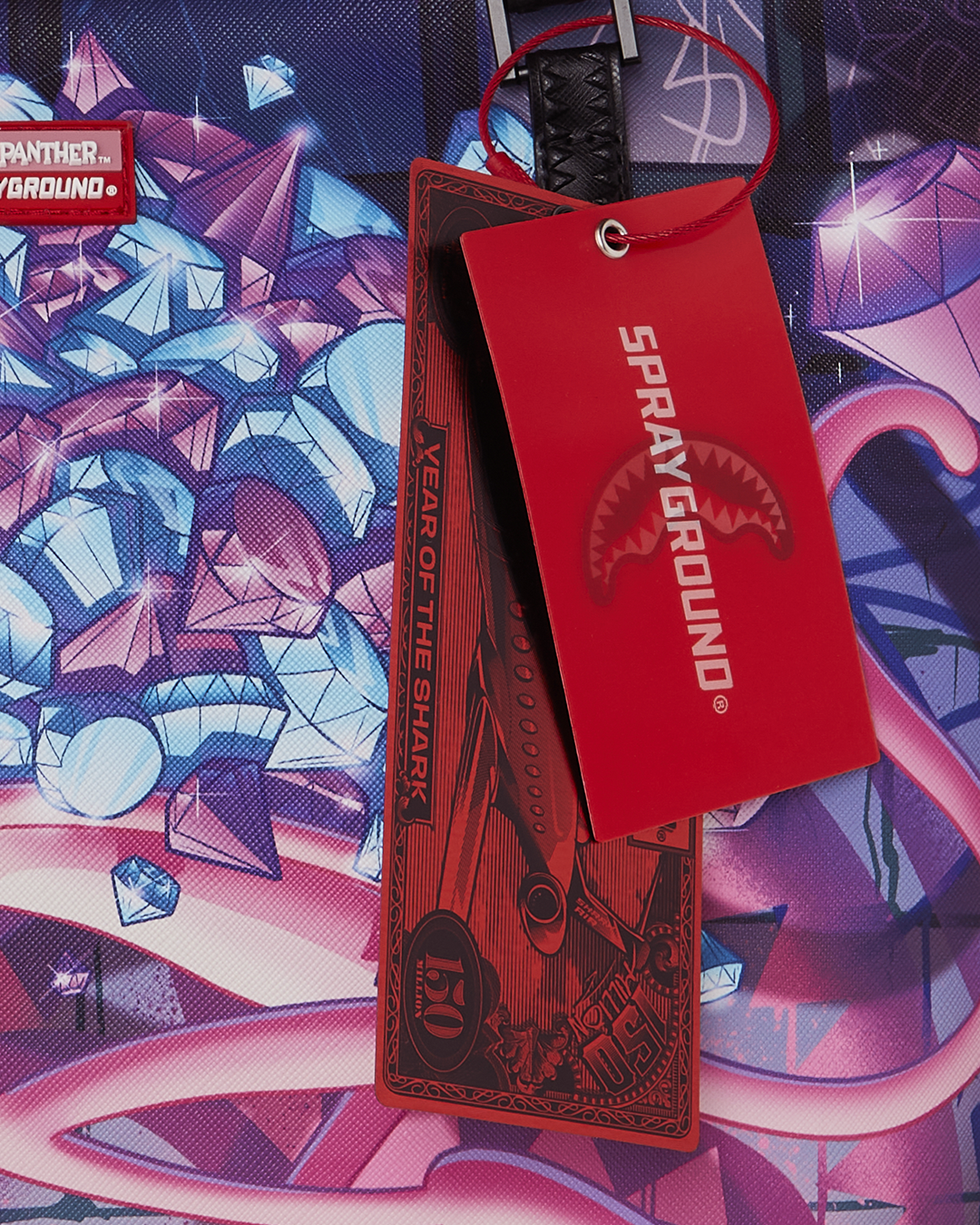 Sprayground Pink Panther Diamond Heist Tote Bag