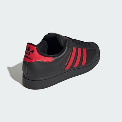 Adidas Men's Superstar Ii Shoes - Black / Better Scarlet