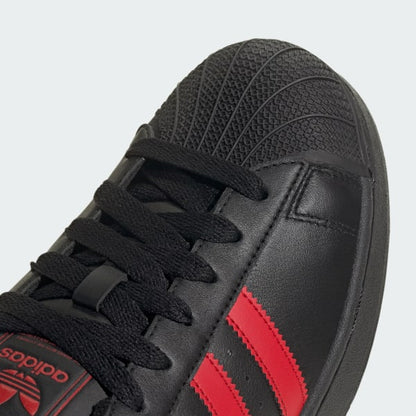 Adidas Men's Superstar Ii Shoes - Black / Better Scarlet