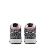 Nike Kids' Air Jordan 1 Mid SE Shoes - Anthracite / Sail / Red Stardust