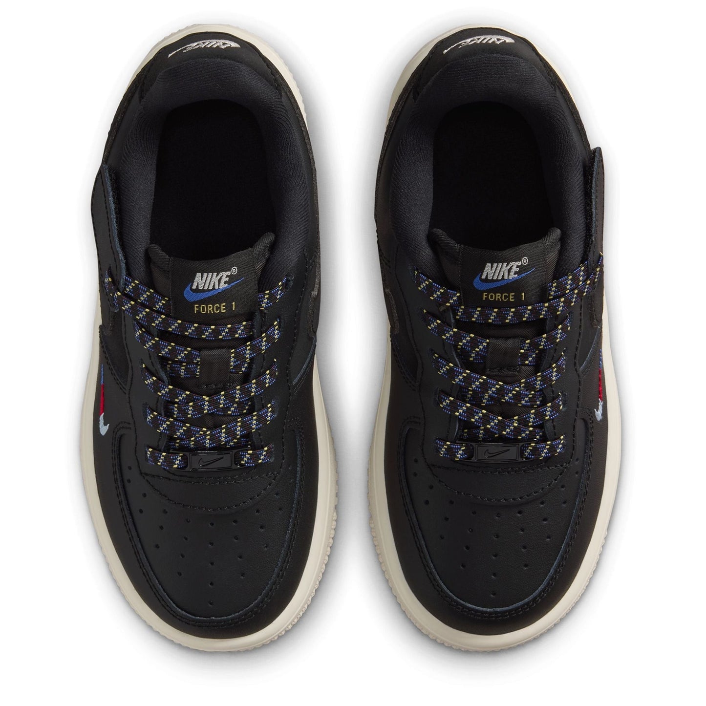 Nike Kids' Force 1 Low Lv8 Easyon Shoes - Black / Tan