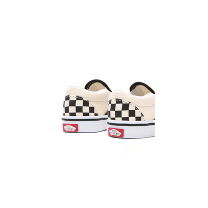 Vans Kids' Checkerboard Slip On TD Shoes - Black / White / Beige