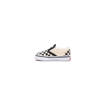 Vans Kids' Checkerboard Slip On TD Shoes - Black / White / Beige