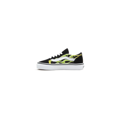 Vans Kids' Slime Flame Old Skool Shoes - Black / True White