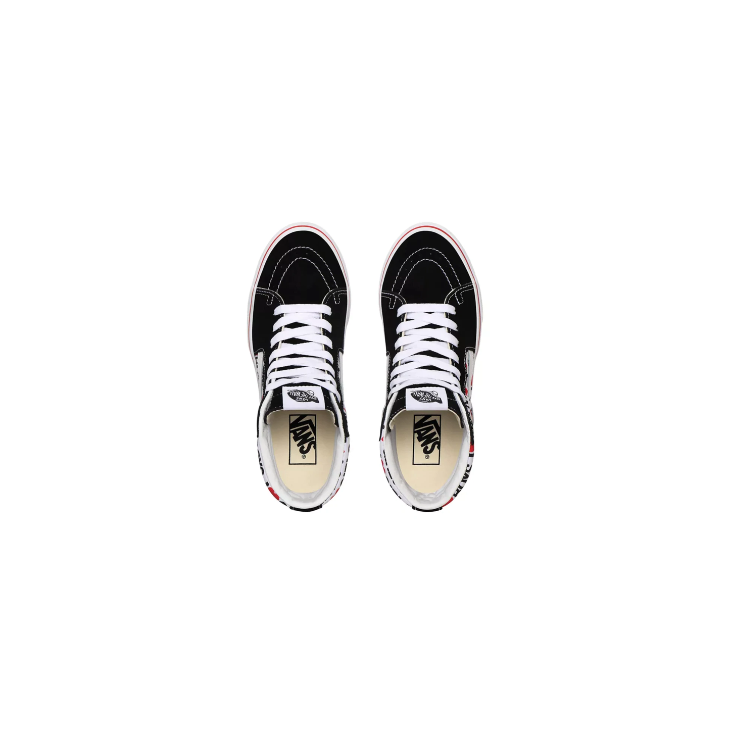 Vans Unisex I Heart SK8 Hi Shoes - Black / White / Red
