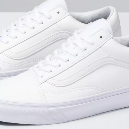 Vans Unisex Old Skool Shoes - All White